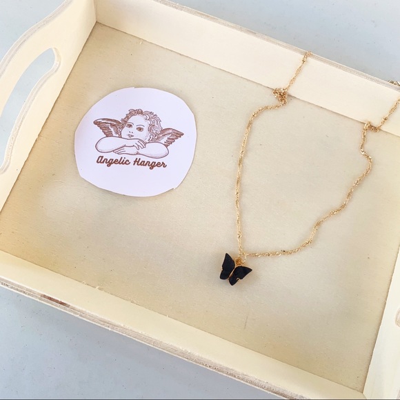 Angelic Hanger Jewelry - 🦋 Black Butterfly Necklace 🦋